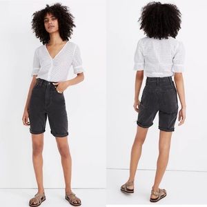 🌈 Madewell High-Rise Long Denim Short
